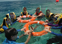 これからシュノーケリング