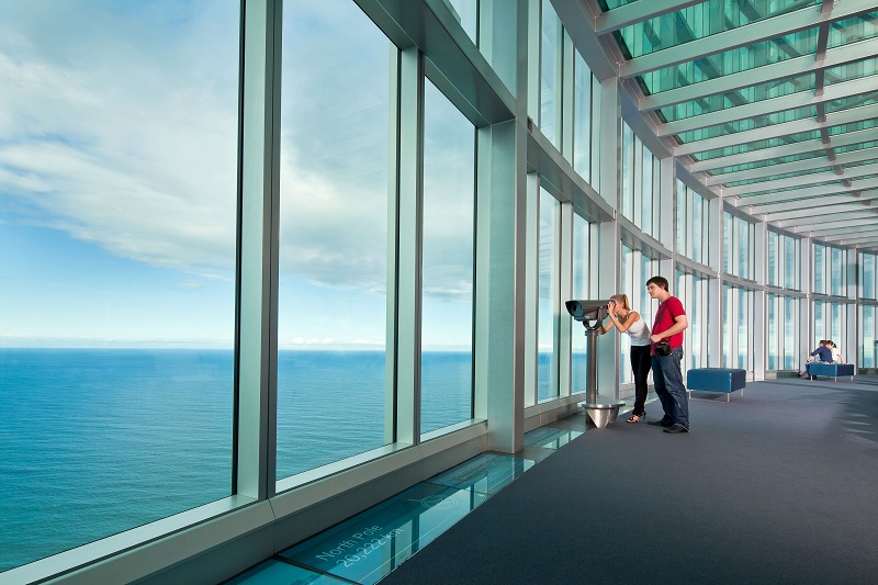 360度展望フロアです