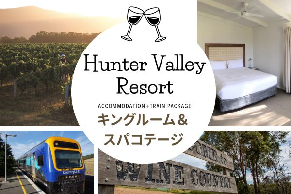 ワイントレインで行くハンターバレー！宿泊＋列車パッケージ 【キングルーム　1泊2日プラン】シングル（1名利用）