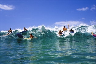 世界中のサーファーの憧れの地。ボンダイビーチ