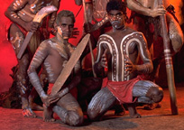 先住民アボリジニーによる伝統的なダンスショー