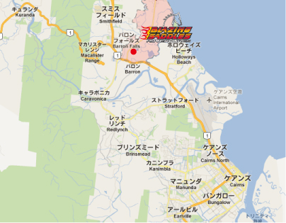 ツアー催行場所の地図