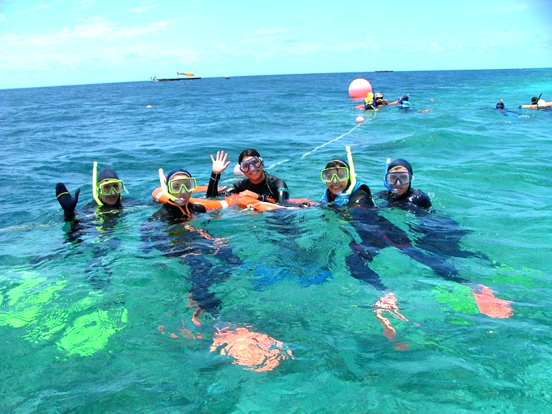 シュノーケリング楽しいよ！