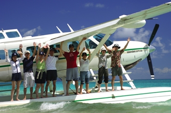 水上飛行機でツアーに参加!